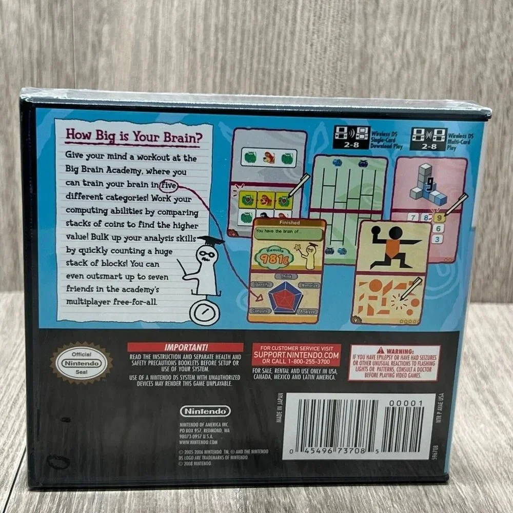 2006 Big Brain Academy-Nintendo DS Touch Generations NEW